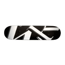 Text Defying Gravity Skate Boards