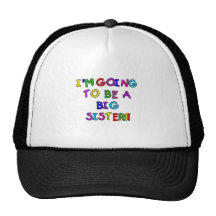 Text Future Big Sister Tshirts and Gifts Trucker Hats