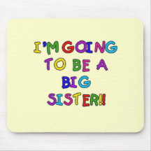 Text Future Big Sister Tshirts and Gifts Mouse Pad