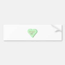 Text Me Candy Heart Bumper Stickers