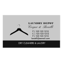 Textile Dirty Laundry Business Cards
