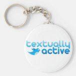 Textually Active on Twitter Texting Trendy Keychains