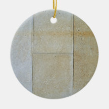 Texture Of Stone Wall With Rust and Satins Christmas Ornaments