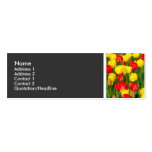 Texture Tone - Colourful Tulips Business Card Templates