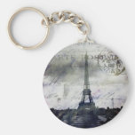 Textured Paris in Lavender Key Chain
