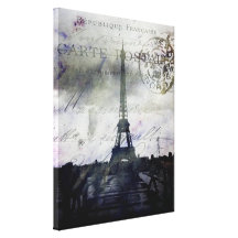Textured Paris Wrapped Canvas Gallery Wrap Canvas