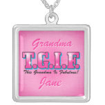 TGIF Fabulous Grandma Personalised Necklace