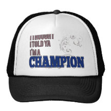 Thai and a Champion Mesh Hats