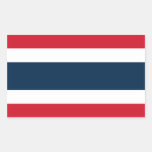 Thailand Flag Rectangle Sticker
