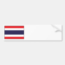 Thailand - Thai Flag Bumper Stickers