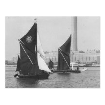 Thames barge Race 1975  10 Postcards