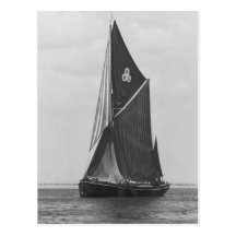 Thames barge Race 1975  13 Post Card