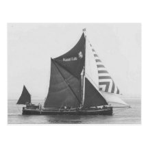 Thames barge race 1975 4 post card