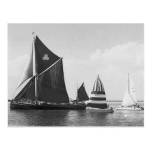 Thames barge race 1975 postcards