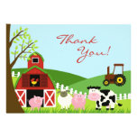 Thank You Animals Flat Card Personalized Announcements