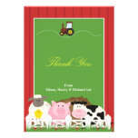 Thank You Animals Flat Card Personalized Announcement