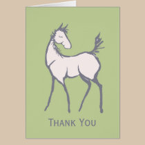 Thank You Baby Foal Card cards