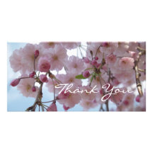 Thank You Blooms Customized Photo Card