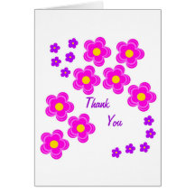 Thank you card, customisable.