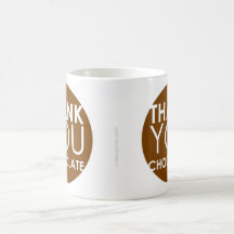 thank you CHOCOLATE Mug