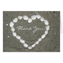 Thank You Clam Shells greeting card