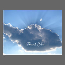Thank you cloud postcard postcards