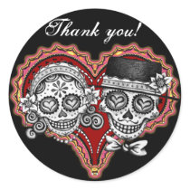 Thank You Day of the Dead Stickers stickers