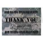 Thank You For Your Service Military Veteran Hero Card