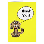 Thank you! (funny dog) greeting cards
