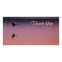 Thank You Goose @ Sunset Custom Photo Card