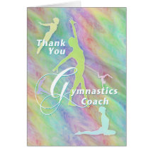 Thank You Gymnastics Coach Greeting Card