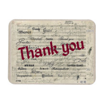 Thank You in Many Languages on Beethoven Score Magnets