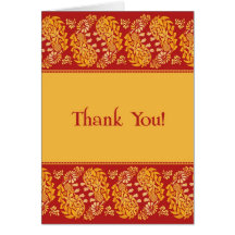 Thank You Indian Wedding Folded Card