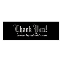 Thank you indulge business card template