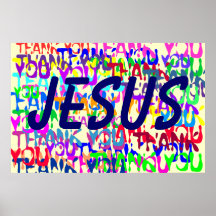 Thank you, Jesus Posters