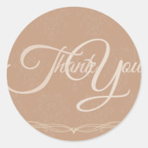 Thank You Label Seal - Wedding Pink Sticker