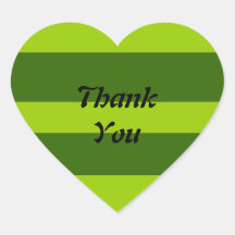 Thank You Love heart sticker