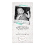 Thank You Note Baby Boy Announcement Template Personalized Photo Card