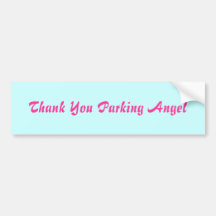 Thank You Parking Angel Bumper Stickers