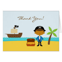 Thank You Pirate Folded Card