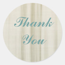 Thank You Round Sticker