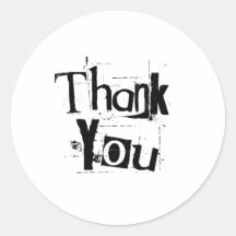 Thank You Round Sticker