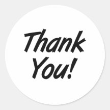 Thank You Round Stickers