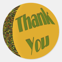 Thank You Round Stickers
