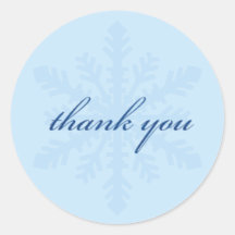 Thank You Snowflake Sticker