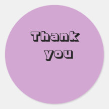 Thank you sticker