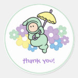 Thank You Sticker - Umbrella baby