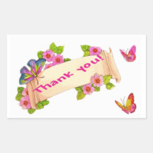 Thank you stickers