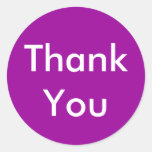 Thank You Stickers on purple Background