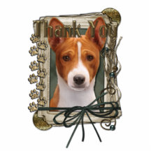 Thank You - Stone Paws - Basenji Cut Out